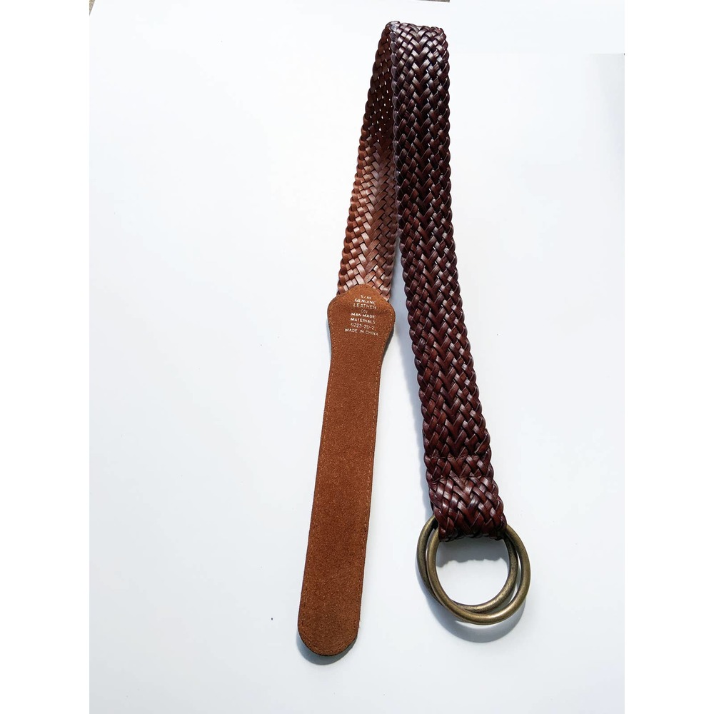 Weave Brown Braided Genuine Leather Size S/M